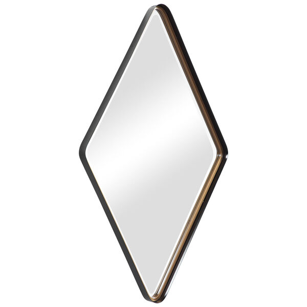 Crofton Matte Black Diamond Mirror, image 5