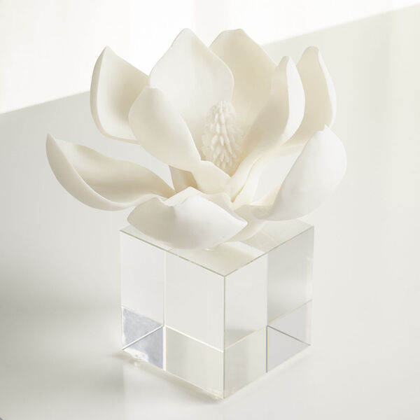 White 6-Inch Oleander Sculpture, image 4