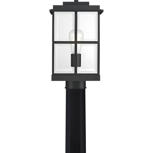 Mulligan Matte Black Eight-Inch One-Light Outdoor Post, image 4