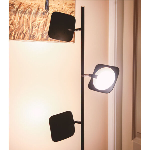 Tree Black Three-Light Integrated LED Floor Lamp, image 2