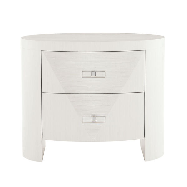 Axiom Linear White Poplar Solids and Engineered Faux Anigre Veneers Nightstand, image 2