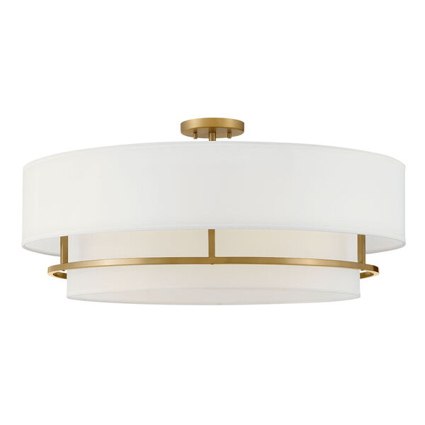Graham Lacquered Brass Four-Light Extra Large Convertible Semi-flush Mount, image 3