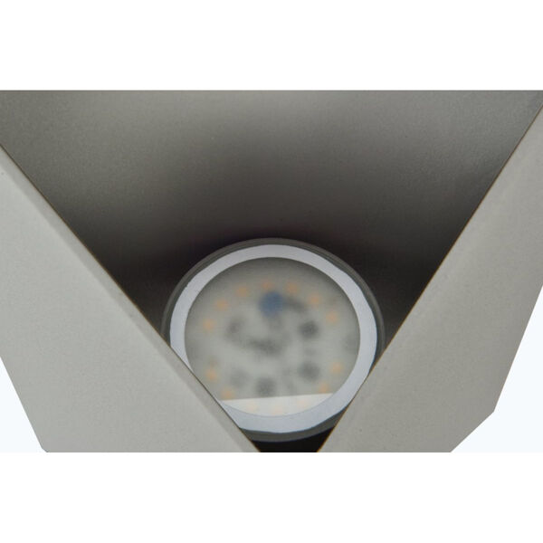 Raine Silver 240 Lumens 16-Light LED Outdoor Wall Sconce, image 5