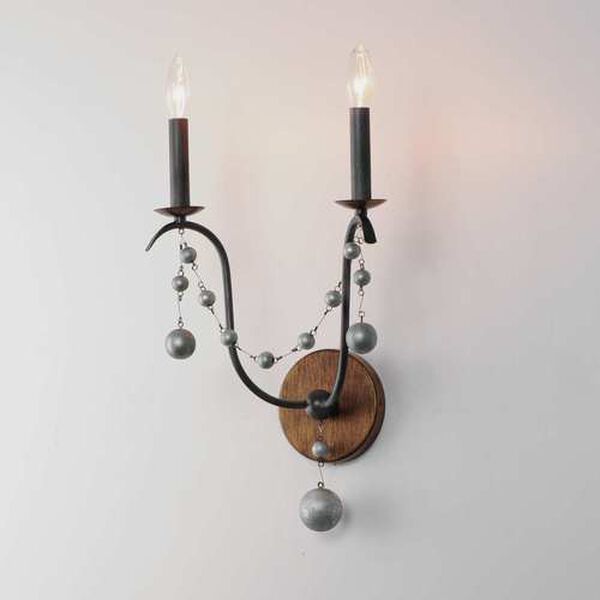 Formosa Golden Noir Two-Light Wall Sconce, image 4