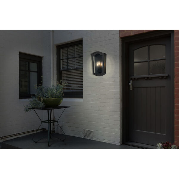 Houghton Hall Sand Coal 17-Inch Three-Light Outdoor Wall Mount, image 2