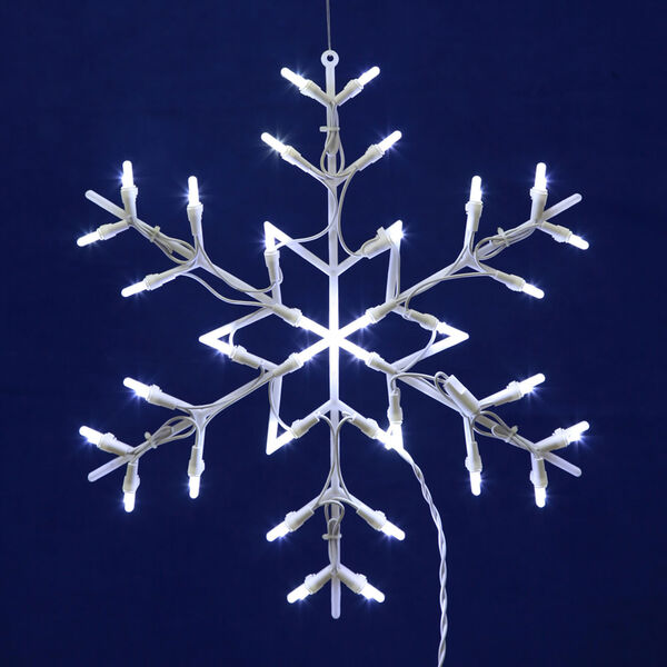 White LED Snowflake Window Decor, image 1