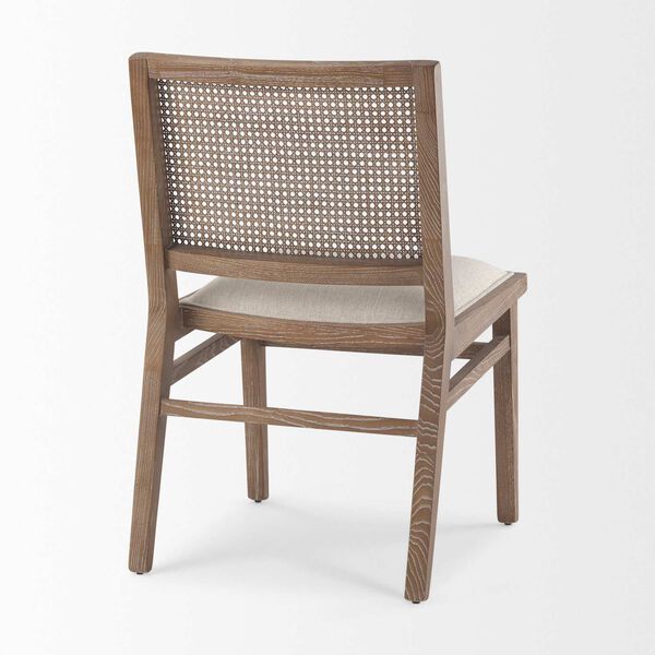 Wynn Cream and Brown Upholstered Dining Chair, image 5