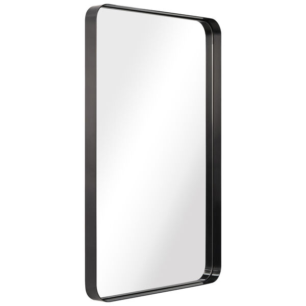Black 24 x 36-Inch Rectangle Wall Mirror, image 2