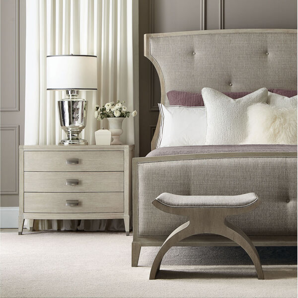 Gray East Hampton Upholstered Bed, image 3