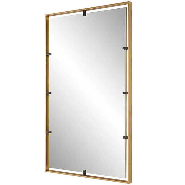 Egon Warm Gold and Aged Bronze Wall Mirror, image 4