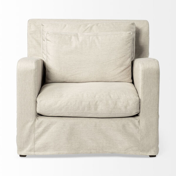 Denly III Cream Slipover Upholstered Arm Chair, image 2