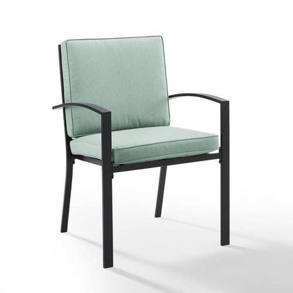 Kaplan Outdoor Metal Dining Chair Set , Set of Two, image 6