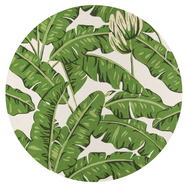 Veranda Leaves Green Rectangular: 8 Ft. x 10 Ft. Rug, image 6