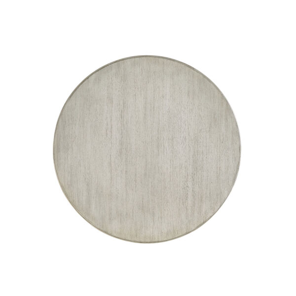 Oyster Bay White and Gray Hewlett Round Side Table, image 3