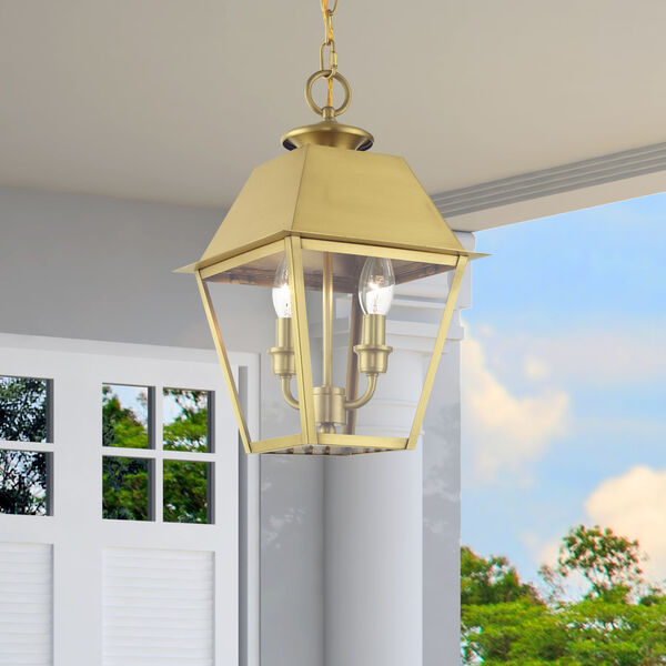 Wentworth Two-Light Outdoor Medium Lantern Pendant, image 3