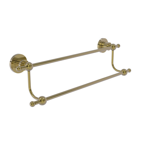 Astor Place Unlacquered Brass 30-Inch Double Towel Bar, image 1