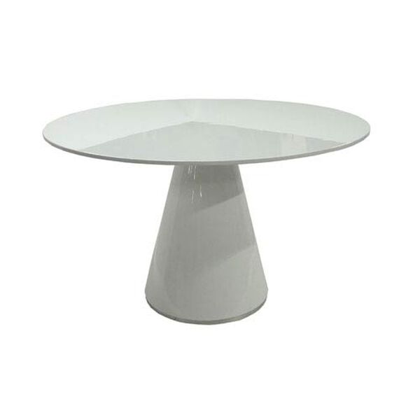 Otago White Round Dining Table, image 1