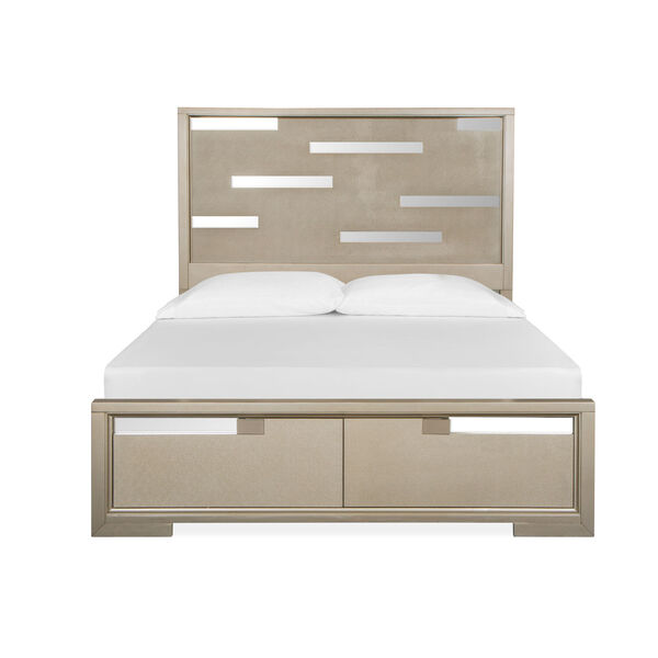Chantelle Champagne Complete Panel Storage Bed, image 4