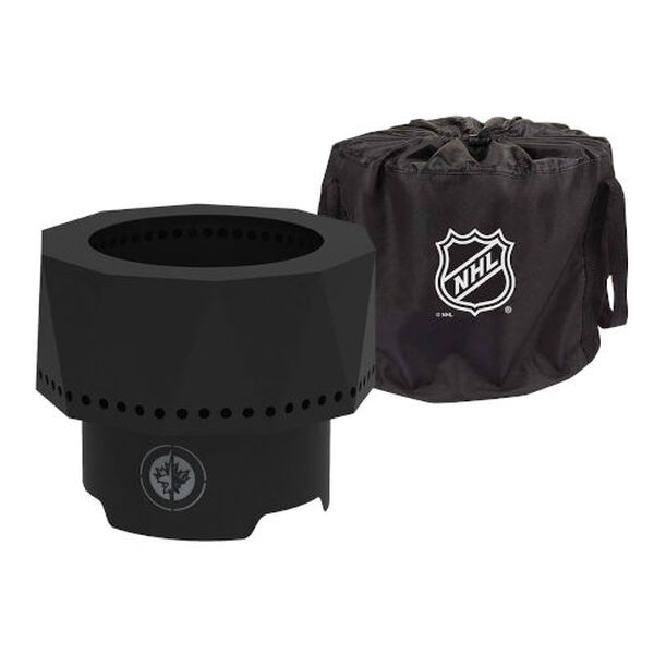 NHL Winnipeg Jets Ridge Portable Steel Smokeless Fire Pit with Carrying Bag, image 3