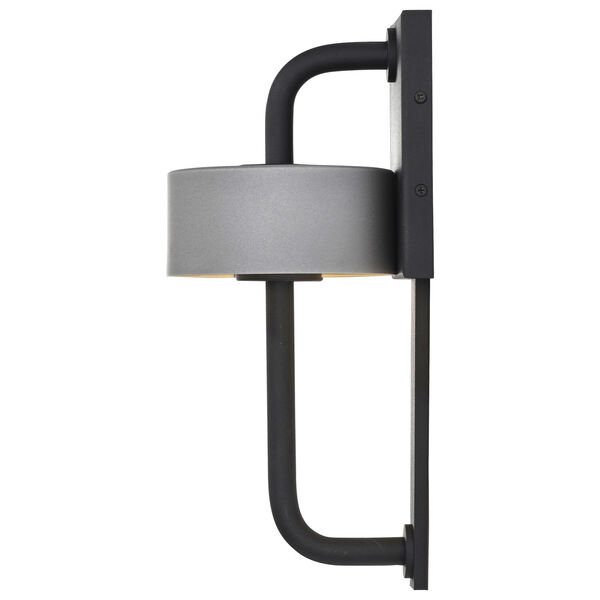 Overtop Matte Black Six-Inch LED Outdoor Wall Mount, image 2