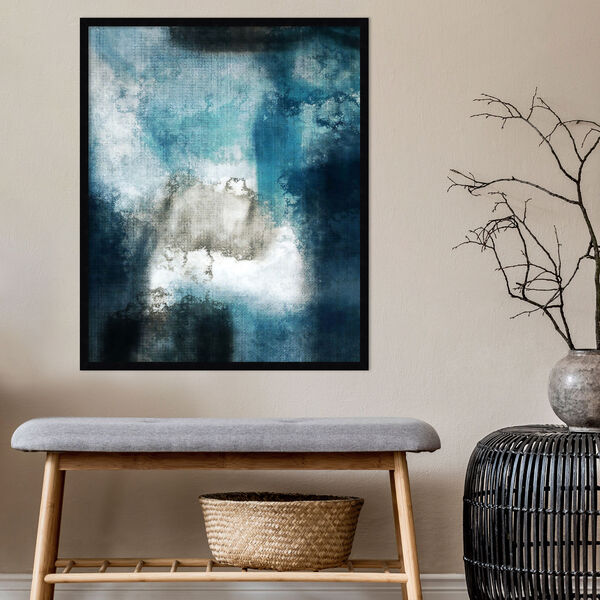 Amy Lighthall Black Aqua Abstract II 27 x 33 Inch Wall Art, image 5