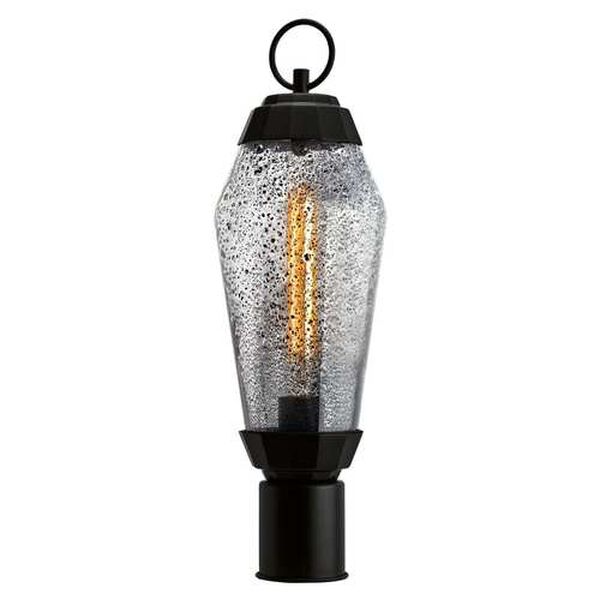 Lyrids Matte Black One-Light Outdoor Post Lantern, image 1