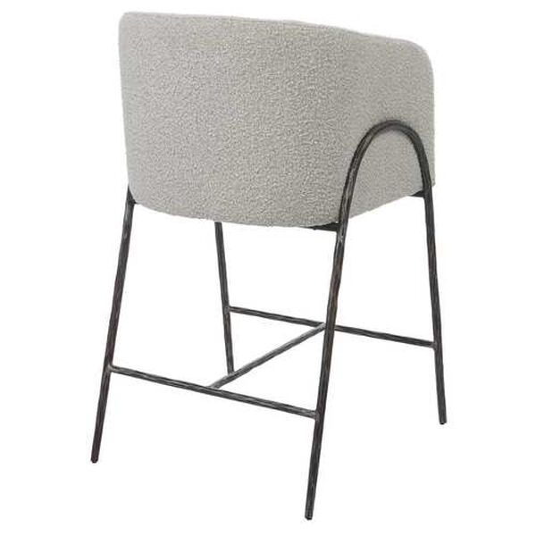 Jacobsen Natural Black and Gray Counter Stool, image 6