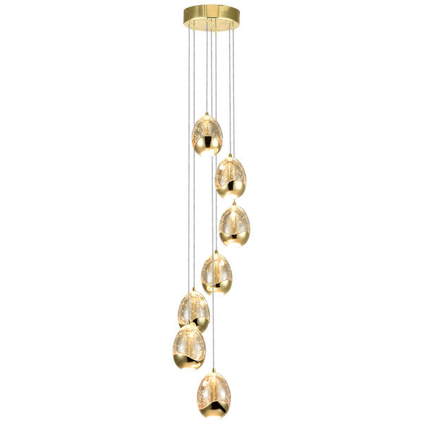 Venezia Gold Integrated LED Chandelier, image 2
