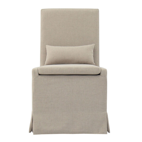 Sandspur Beach Brushed Linen Dining Chair, image 4
