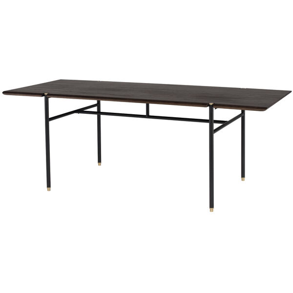 Stacking Smoked Black 36-Inch Dining Table, image 3