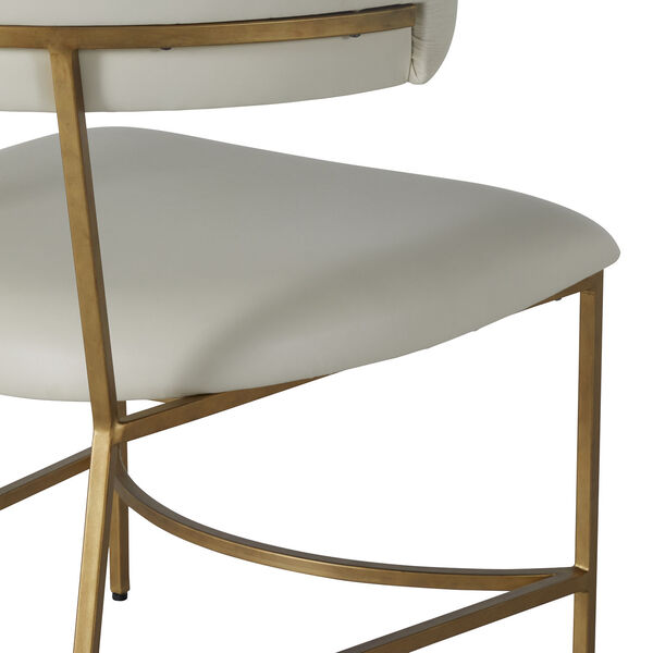 Matlock White and Gold Dining Chair, image 6