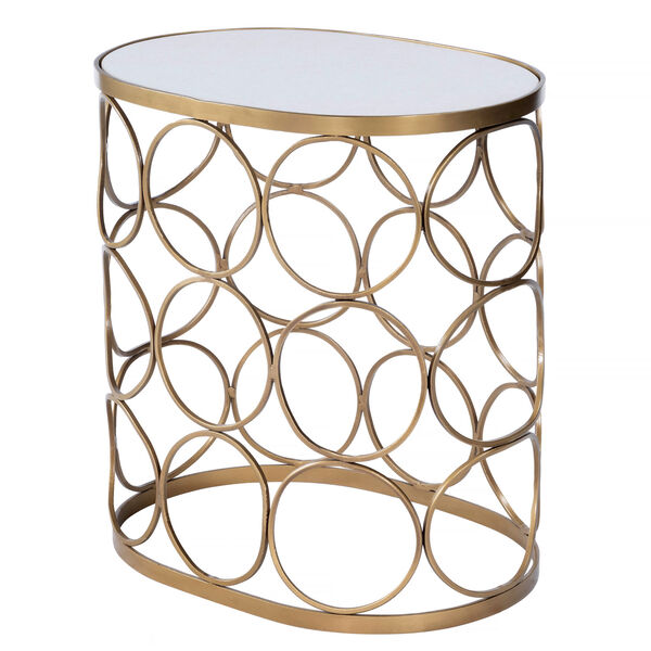 Talulah Oval Marble Accent Table, image 3
