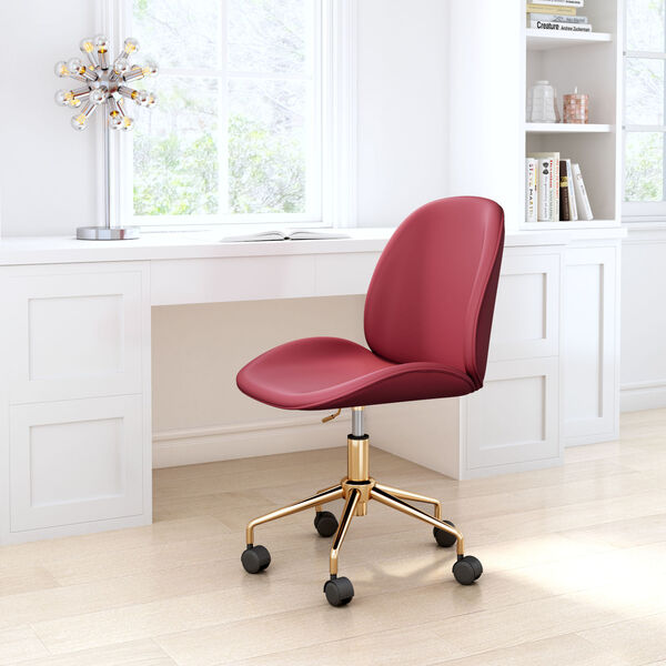 Miles Red and Gold Office Chair, image 2