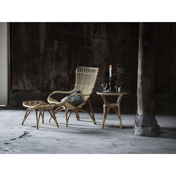 Monet Natural Rattan Highback Lounge Chair, image 3