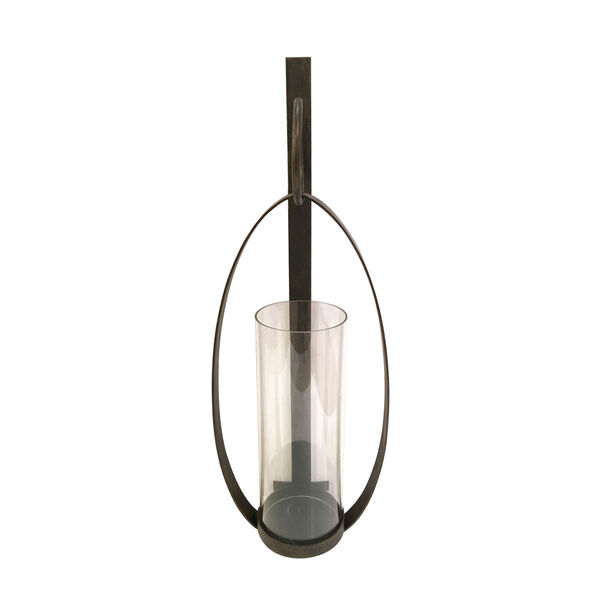 Bronze Oval Loop Wall Sconce, image 1