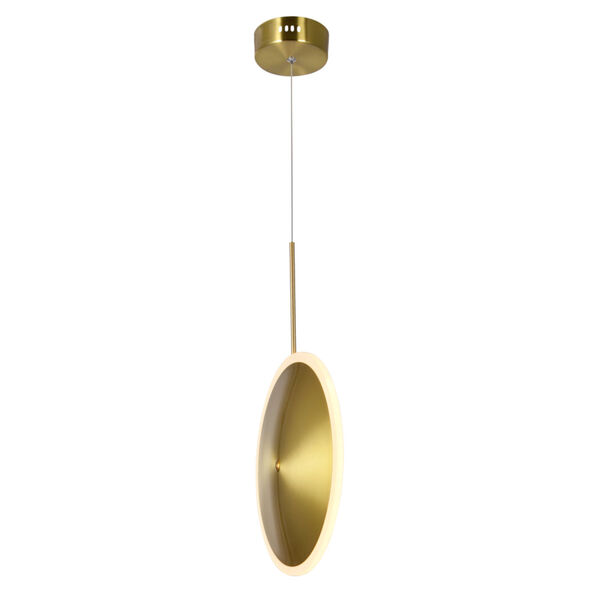Ovni Brass 12-Inch LED Pendant, image 2