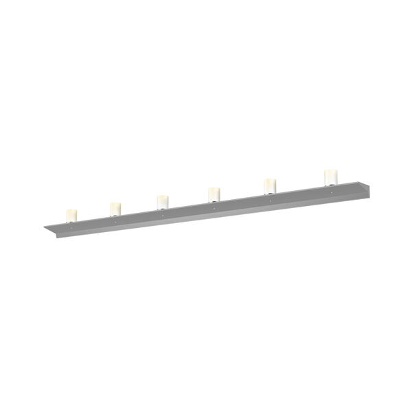 Votives Bright Satin Aluminum LED 72-Inch Wall Bar, image 1