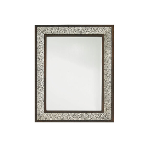 Tower Place Beige and Brown Python Mirror, image 1
