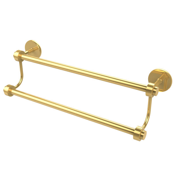 24 Inch Double Towel Bar, Polished Brass, image 1