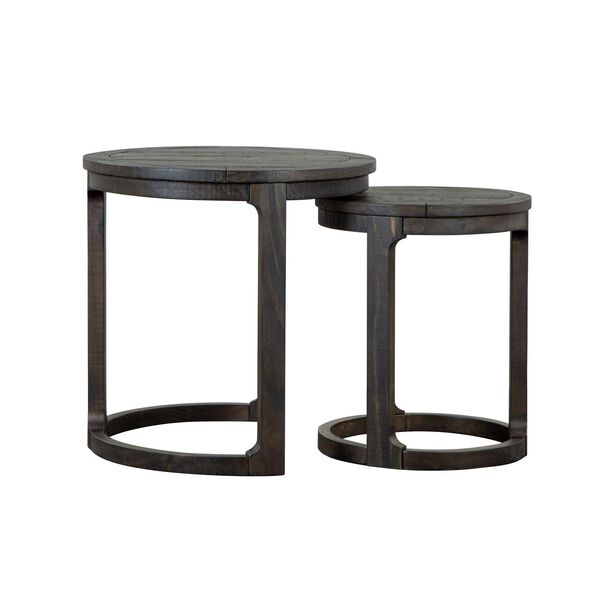 Boswell Black Round Nesting End Table, image 5