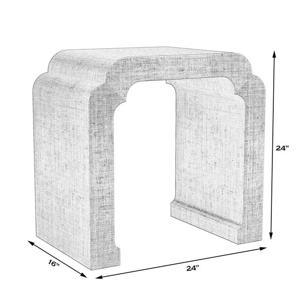 Chatham Charcoal Waterfall Side Table, image 3
