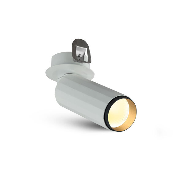 Orbit White Seven-Inch Adjustable LED Flush Mounted Spotlight, image 2