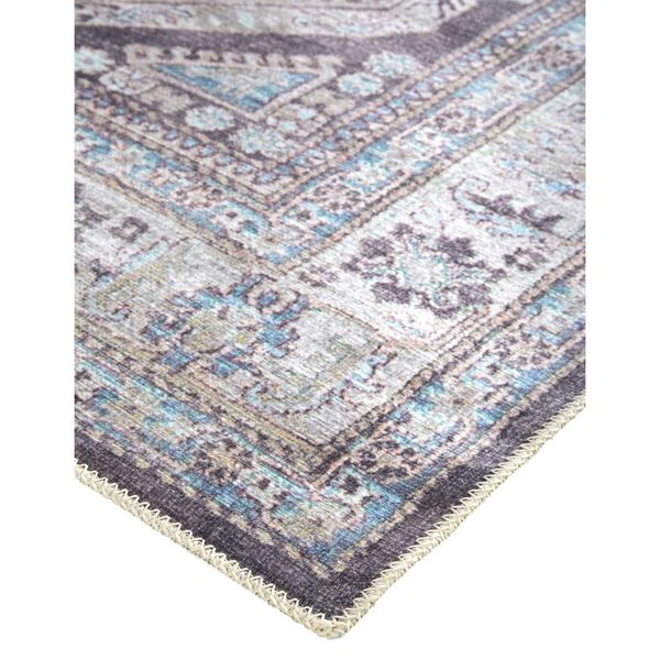 Percy Gray Taupe Blue Area Rug, image 5