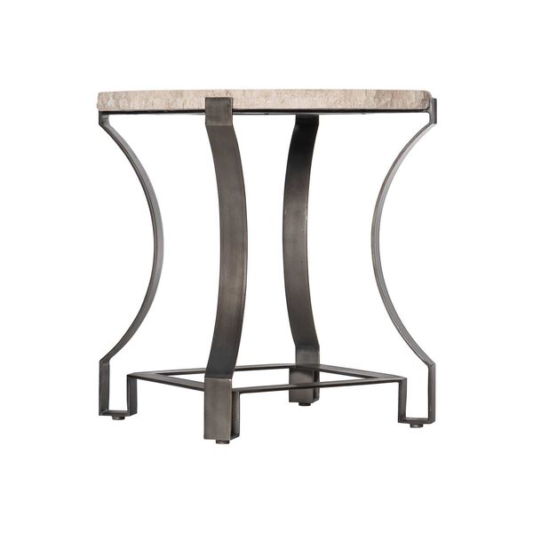 Sayers Cream and Oil Rubbed Bronze Side Table, image 4
