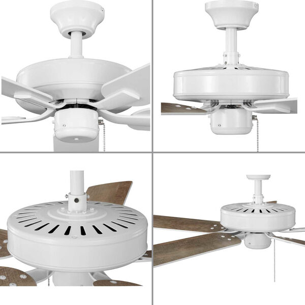 AirPro Builder White 52-Inch Five-Blade AC Motor Ceiling Fan, image 3