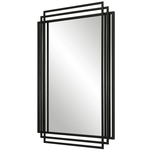 Amherst Matte Black 24-Inch x 37-Inch Wall Mirror, image 5