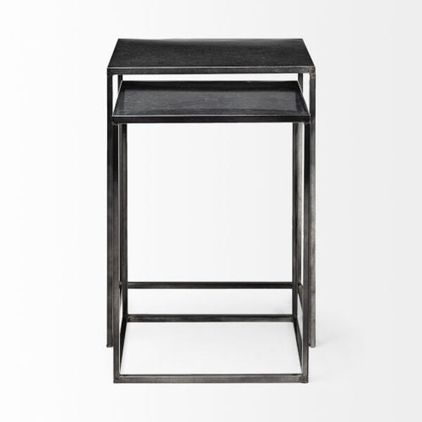 Kasey Black Nesting Accent Table, Set of 2, image 2