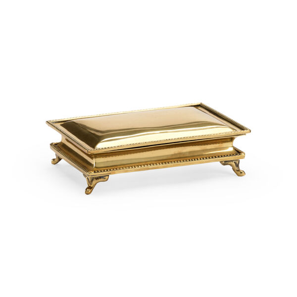 Polished Brass Decorative Box, image 1