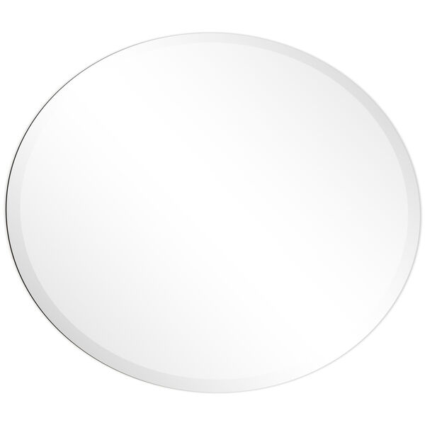 Frameless Clear 24 x 36-Inch Oval Wall Mirror, image 4