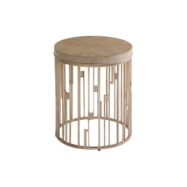 Shadow Play Brown Studio Round Accent Table, image 1